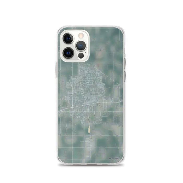 Custom iPhone 12 Pro Hanford California Map Phone Case in Afternoon