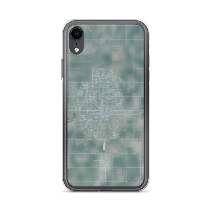 Custom iPhone XR Hanford California Map Phone Case in Afternoon