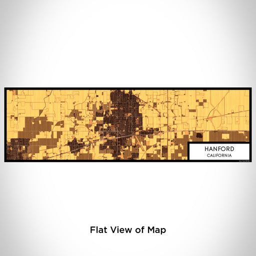 Flat View of Map Custom Hanford California Map Enamel Mug in Ember