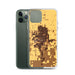 Custom Hanford California Map Phone Case in Ember