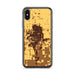 Custom iPhone X/XS Hanford California Map Phone Case in Ember