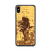 Custom iPhone XS Max Hanford California Map Phone Case in Ember