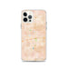 Custom iPhone 12 Pro Hanford California Map Phone Case in Watercolor