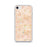 Custom iPhone SE Hanford California Map Phone Case in Watercolor