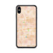 Custom iPhone XS Max Hanford California Map Phone Case in Watercolor