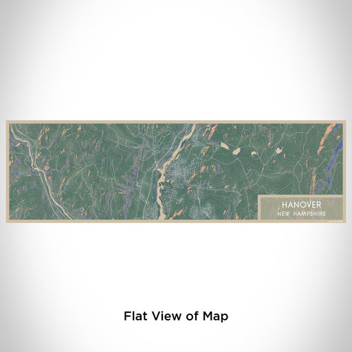 Flat View of Map Custom Hanover New Hampshire Map Enamel Mug in Afternoon