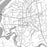 Hanover New Hampshire Map Print in Classic Style Zoomed In Close Up Showing Details