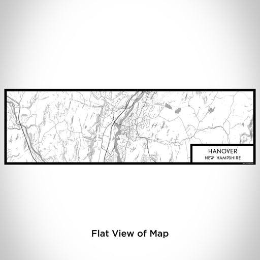 Flat View of Map Custom Hanover New Hampshire Map Enamel Mug in Classic