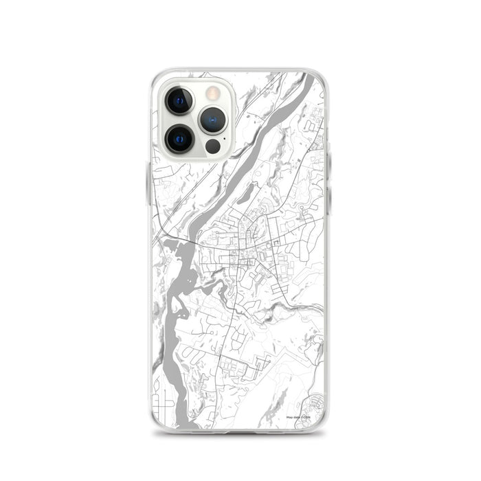 Custom Hanover New Hampshire Map iPhone 12 Pro Phone Case in Classic