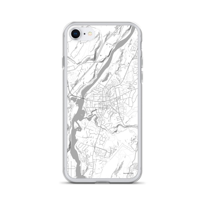 Custom Hanover New Hampshire Map Phone Case in Classic