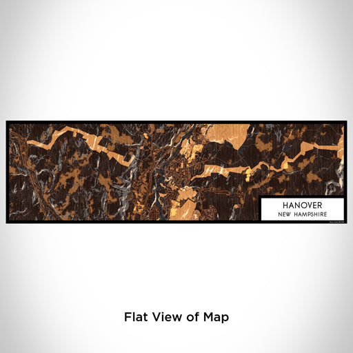 Flat View of Map Custom Hanover New Hampshire Map Enamel Mug in Ember