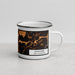 Right View Custom Hanover New Hampshire Map Enamel Mug in Ember