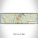 Flat View of Map Custom Hanover New Hampshire Map Enamel Mug in Woodblock