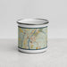 Front View Custom Hanover New Hampshire Map Enamel Mug in Woodblock
