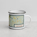 Right View Custom Hanover New Hampshire Map Enamel Mug in Woodblock
