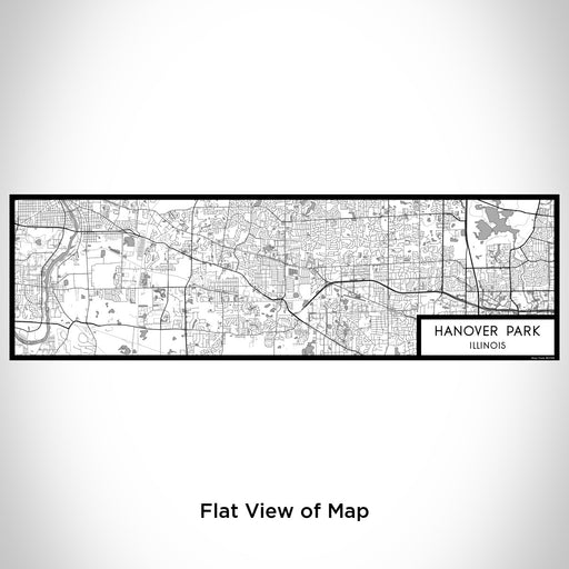 Flat View of Map Custom Hanover Park Illinois Map Enamel Mug in Classic