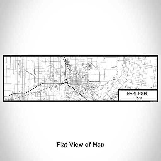 Flat View of Map Custom Harlingen Texas Map Enamel Mug in Classic
