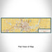 Flat View of Map Custom Harlingen Texas Map Enamel Mug in Woodblock