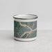 Front View Custom Harpers Ferry West Virginia Map Enamel Mug in Afternoon