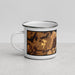 Left View Custom Harpers Ferry West Virginia Map Enamel Mug in Ember