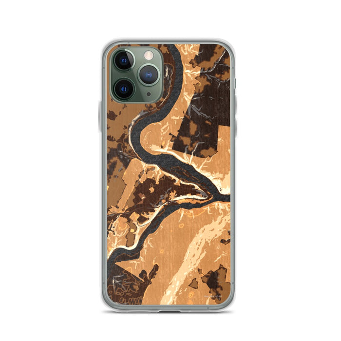 Custom iPhone 11 Pro Harpers Ferry West Virginia Map Phone Case in Ember