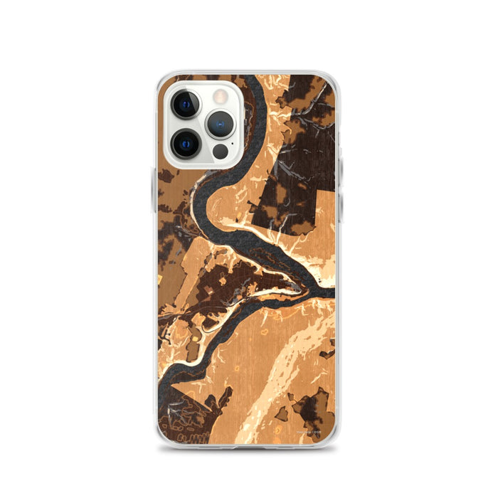 Custom iPhone 12 Pro Harpers Ferry West Virginia Map Phone Case in Ember
