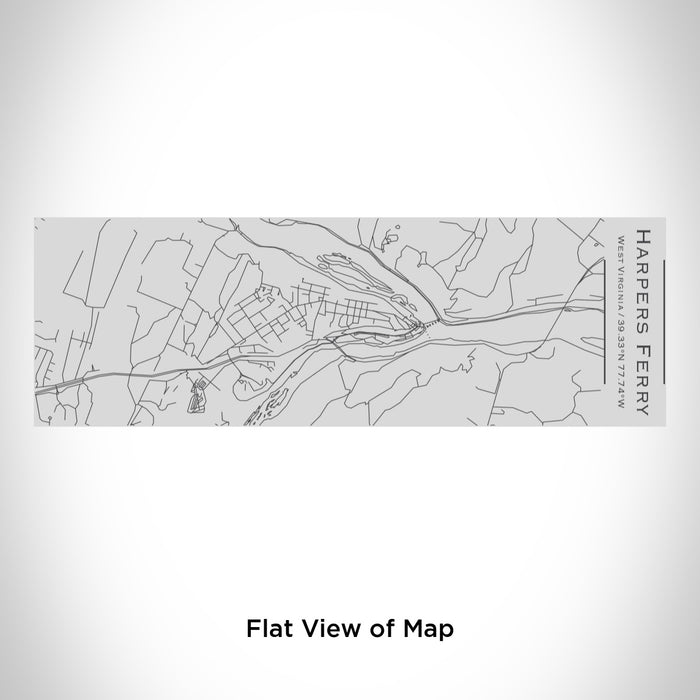 Rendered View of Harpers Ferry West Virginia Map Engraving on 10oz Stainless Steel Insulated Cup with Sipping Lid
