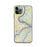 Custom iPhone 11 Pro Harpers Ferry West Virginia Map Phone Case in Woodblock