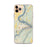 Custom iPhone 11 Pro Max Harpers Ferry West Virginia Map Phone Case in Woodblock