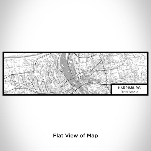 Flat View of Map Custom Harrisburg Pennsylvania Map Enamel Mug in Classic