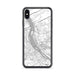 Custom iPhone XS Max Harrisburg Pennsylvania Map Phone Case in Classic