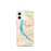 Custom iPhone 12 mini Harrisburg Pennsylvania Map Phone Case in Watercolor