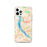 Custom iPhone 12 Pro Harrisburg Pennsylvania Map Phone Case in Watercolor