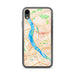 Custom iPhone XR Harrisburg Pennsylvania Map Phone Case in Watercolor