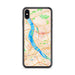 Custom iPhone XS Max Harrisburg Pennsylvania Map Phone Case in Watercolor