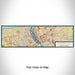 Flat View of Map Custom Harrisburg Pennsylvania Map Enamel Mug in Woodblock
