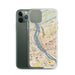 Custom Harrisburg Pennsylvania Map Phone Case in Woodblock