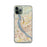 Custom iPhone 11 Pro Harrisburg Pennsylvania Map Phone Case in Woodblock