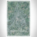 Harrisonburg Virginia Map Print Portrait Orientation in Afternoon Style With Shaded Background