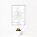 12x18 Harrisonburg Virginia Map Print Portrait Orientation in Classic Style With Small Cactus Plant in White Planter