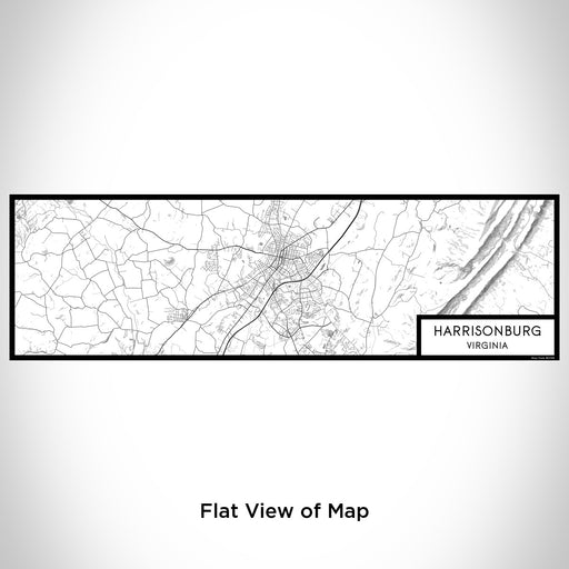 Flat View of Map Custom Harrisonburg Virginia Map Enamel Mug in Classic