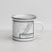 Right View Custom Harrisonburg Virginia Map Enamel Mug in Classic