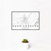 12x18 Harrisonburg Virginia Map Print Landscape Orientation in Classic Style With Small Cactus Plant in White Planter