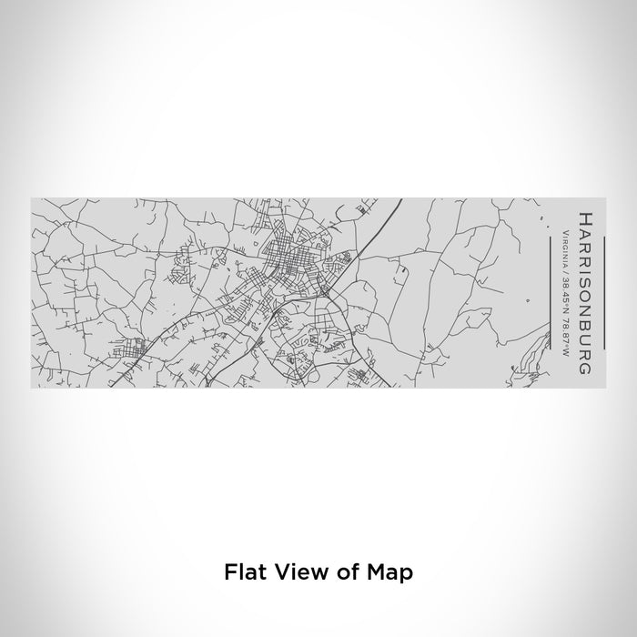 Rendered View of Harrisonburg Virginia Map Engraving on 10oz Stainless Steel Insulated Cup with Sipping Lid
