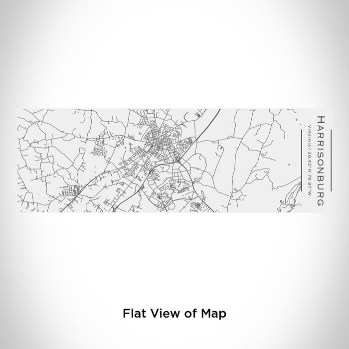 Rendered View of Harrisonburg Virginia Map Engraving on 10oz Stainless Steel Insulated Cup with Sliding Lid in White