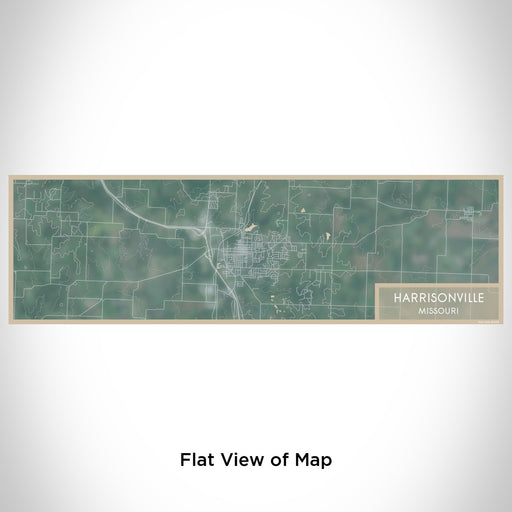 Flat View of Map Custom Harrisonville Missouri Map Enamel Mug in Afternoon