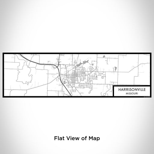 Flat View of Map Custom Harrisonville Missouri Map Enamel Mug in Classic