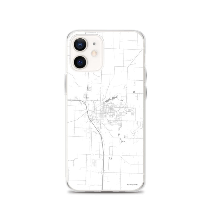 Custom iPhone 12 Harrisonville Missouri Map Phone Case in Classic