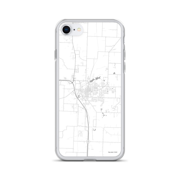 Custom iPhone SE Harrisonville Missouri Map Phone Case in Classic