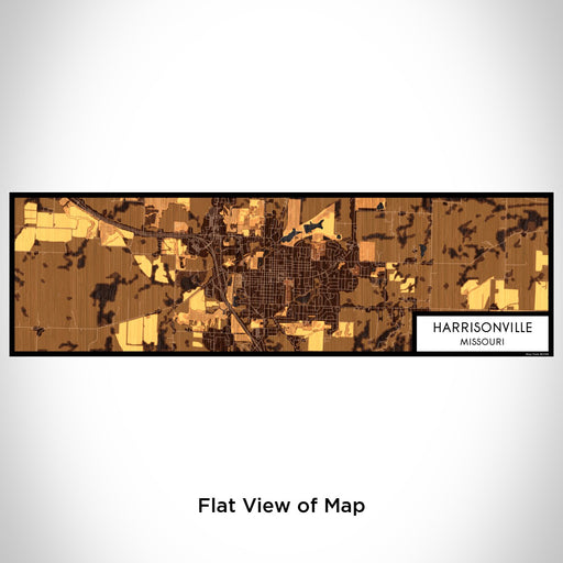 Flat View of Map Custom Harrisonville Missouri Map Enamel Mug in Ember